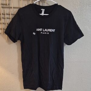 Saint Laurent Black Short Sleeve Tee
